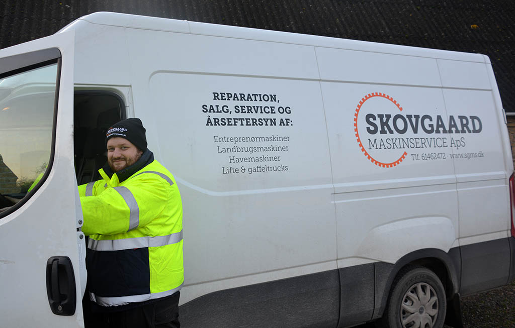 Skovgaard maskinservice varevogn