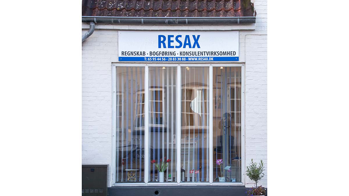 Facaden på Resax