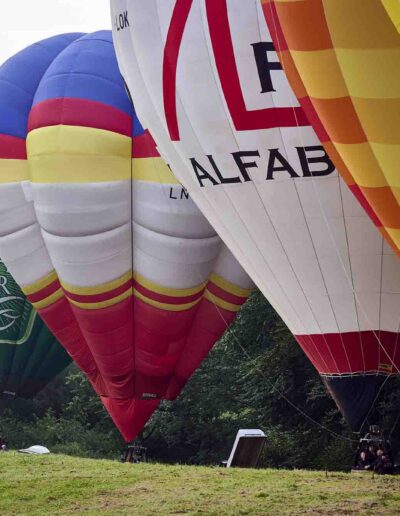 DM i flyvning med varmluftballon. Torsdag morgen gik starten fra en mark ved Aarup.